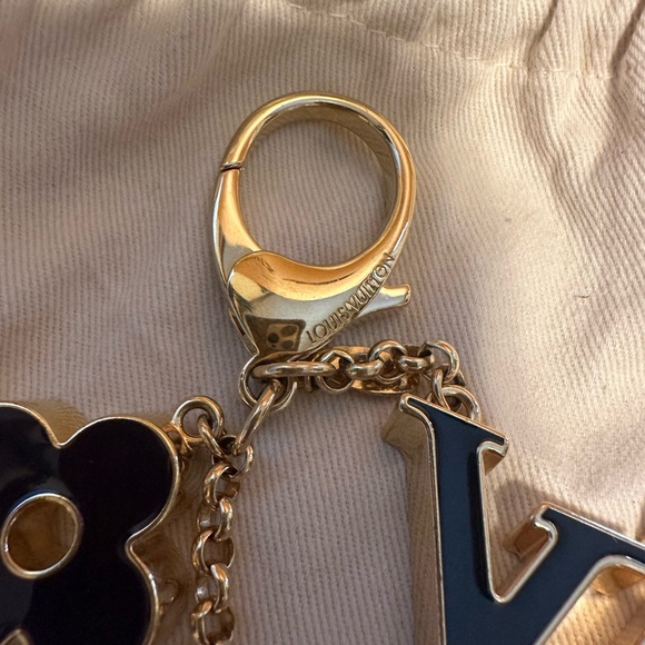 Like New Auth Louis Vuitton Bag Charm Fluer De Monogram - Picture 3 of 10
